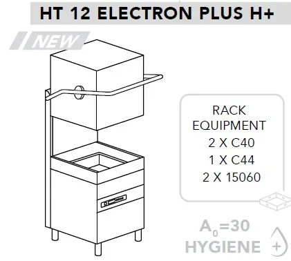 Купольные посудомоечные машины МАШИНА ПОСУДОМОЕЧНАЯ DIHR HT 12 ELECTRON PLUS H+PS+СПЕЦ.НОЖКИ МОРСКАЯ ВЕРСИЯ 400В/3Ф/50ГЦ БЕЗ НЕЙТР.