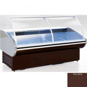 Витрина универсальная Cryspi Magnum SN 1880 Д без боковин (RAL8016)