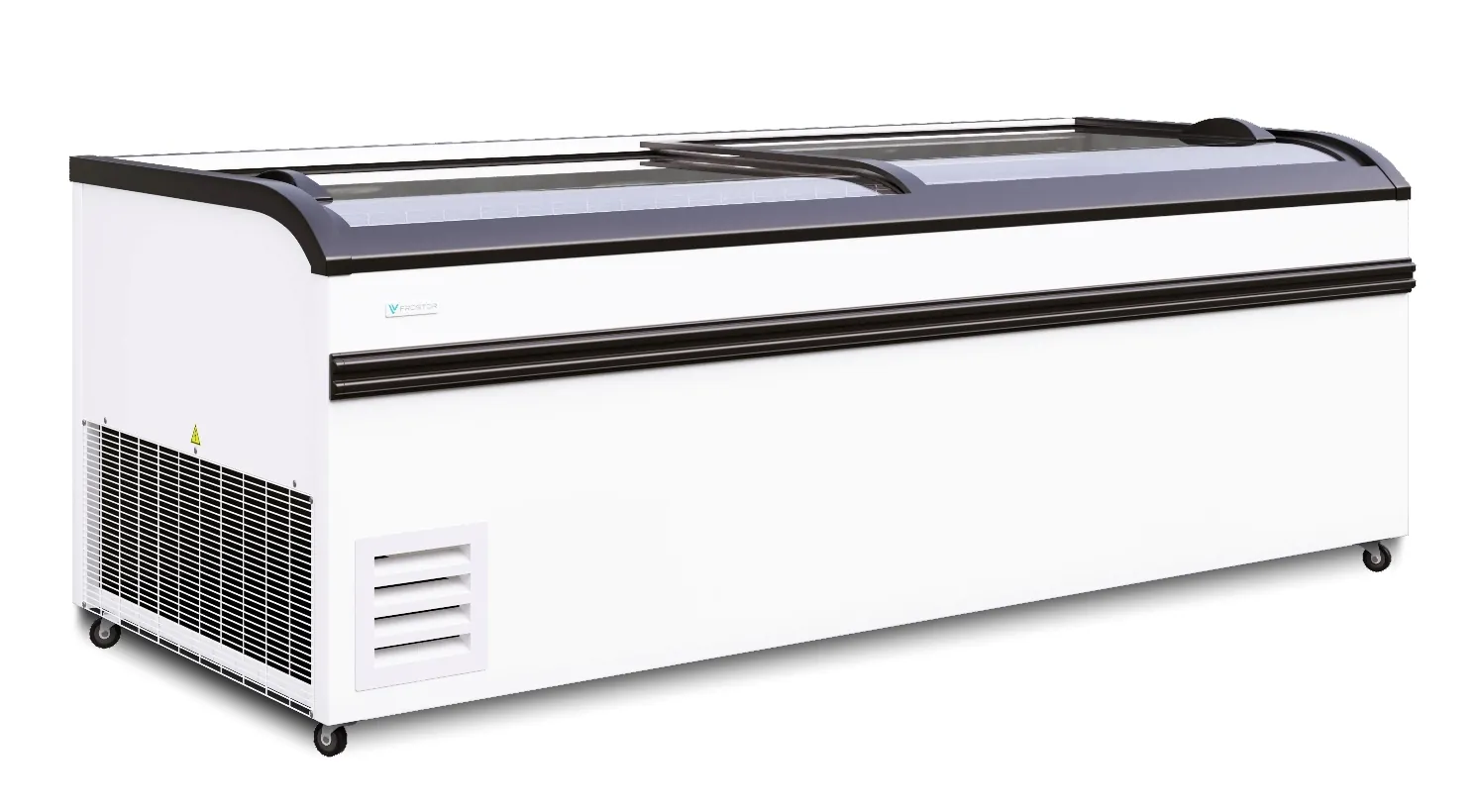 Бонеты БОНЕТА МОРОЗИЛЬНАЯ FROSTOR F 2100 ВЕ С ГНУТЫМ СТЕКЛОМ
