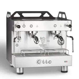 Кофемашины Кофемашина полуавтомат BEZZERA OTTO PM 2GR COMPACT черная матовая+экономайз+подсвет мультифазная