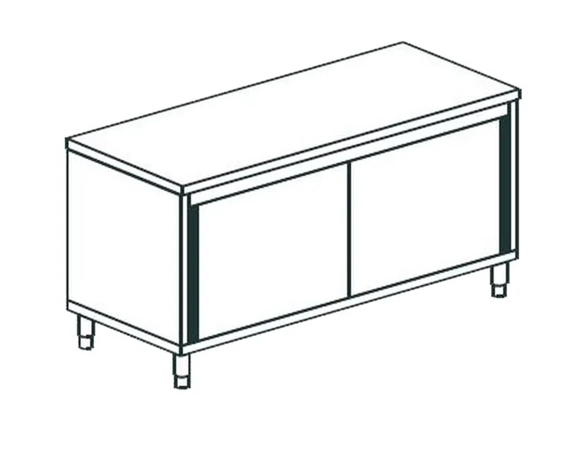 Стол производственный закрытый APACH CHEF LINE LWC712SH2SD