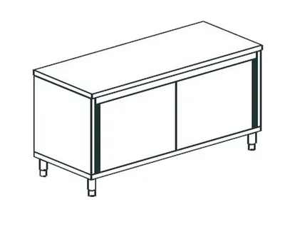 Столы производственные СТОЛ ПРОИЗВОДСТВЕННЫЙ ЗАКРЫТЫЙ APACH CHEF LINE LWC617SH2SD