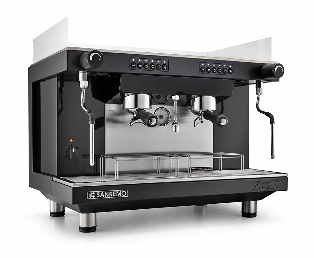 Кофемашины Кофемашина Sanremo Zoe SED (автомат) 2 высокие гр. чёрная