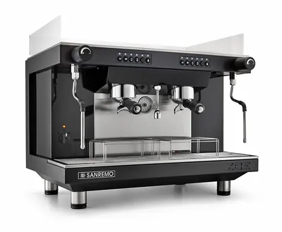 Кофемашины Кофемашина Sanremo Zoe SED (автомат) 2 высокие гр. чёрная
