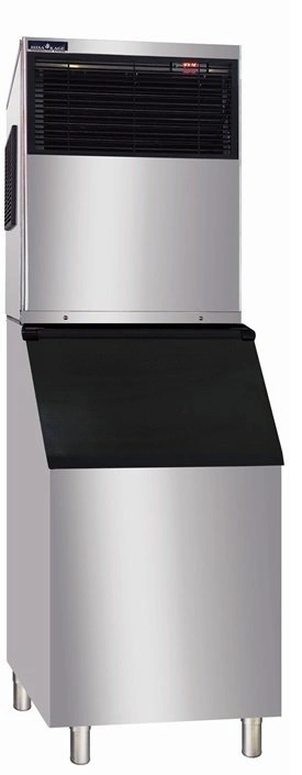 Льдогенератор EKSI серии CUBE, LLC-220, бункер D-350, кубиковый лед