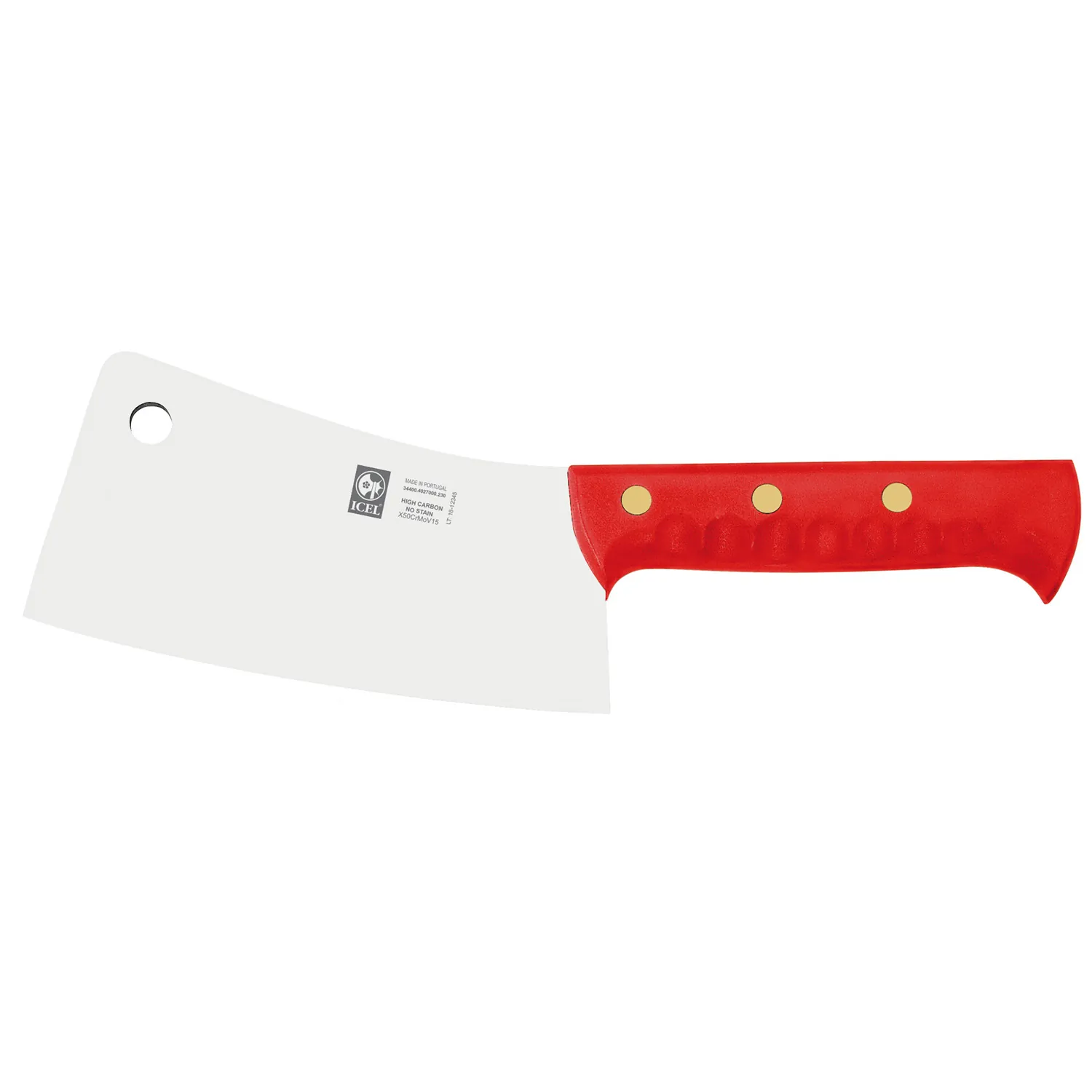 Нож для рубки 230/400 мм. 1060 гр. красный TALHO ICEL