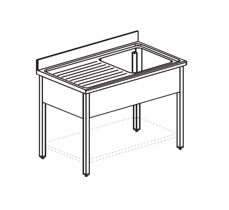 Ванна моечная APACH CHEF LINE LS137-55LWSH