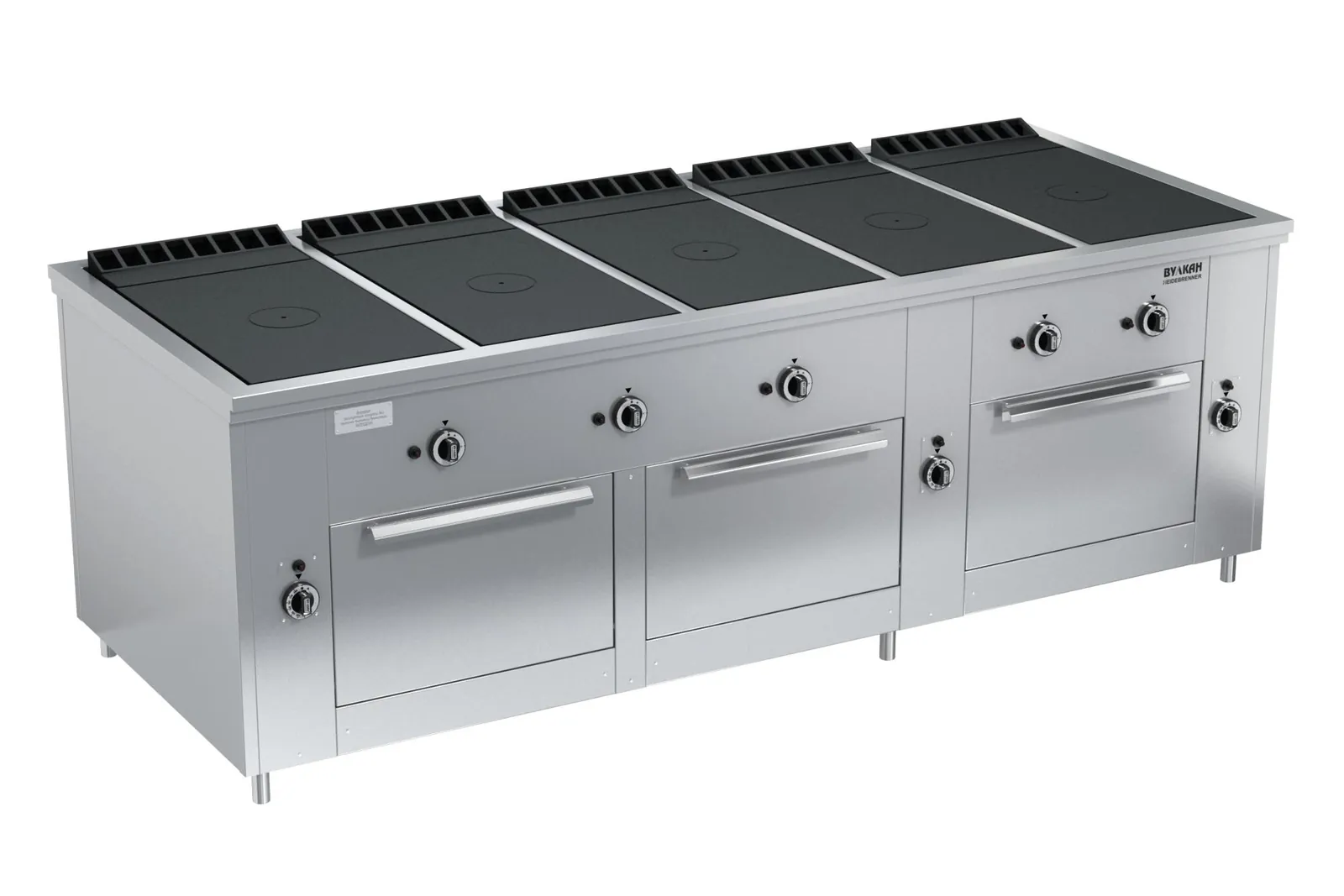 Плиты профессиональные ПЛИТА ГАЗОВАЯ ВУЛКАН-HEIDEBRENNER ПРГ-IIA-5С 3ДШ Maxi 82533