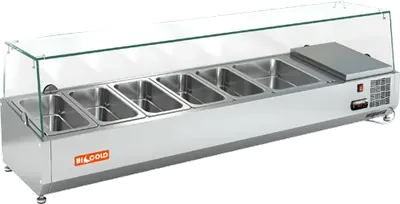 Витрины холодильные универсальные ВИТРИНА HICOLD VRTG 1525 1/3