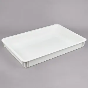 Лоток под тесто для пиццы L 66см w 46см h 7.6см поликарбонат белый Cambro DB18263CW-148