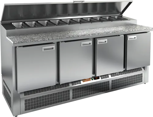 Столы для пиццы и салатов СТОЛ ДЛЯ ПИЦЦЫ HICOLD PZE1-1111/GN (1/3H) КАМЕНЬ (R290)