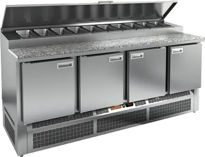 Столы для пиццы и салатов Стол для пиццы Hicold PZE1-1111/GN (1/3H) камень (R290)