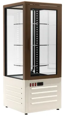 Шкафы холодильные Шкаф среднетемпературный Carboma D4 VM 120-2, R120Cвр 1015-0102, бежево-коричневый