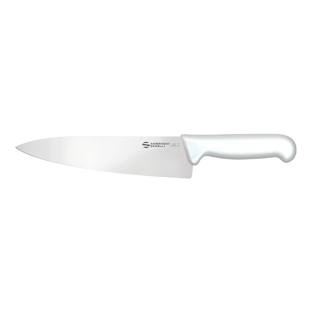 Нож Sanelli Ambrogio серии Supra Colore, SC49026W, кухонный 260 х 57 мм, белый