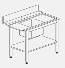 Стол д/гряз.посуды Dihr T55 1200 R
