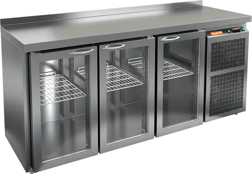 Стол с холодильным шкафом со стекл. двер. Hicold GNG 111 BR2 HT (R290)