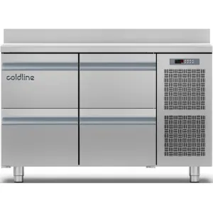 Столы холодильные Стол холодильный Coldline TA13/1ME-710+2хRefrigerated drawers 1/2