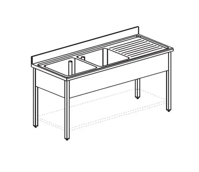 Ванны моечные ВАННА МОЕЧНАЯ APACH CHEF LINE L2S167-55RWSH