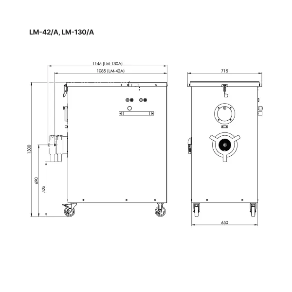 Мясорубка KT LM-130/A, корпус и шнек из нержав. стали