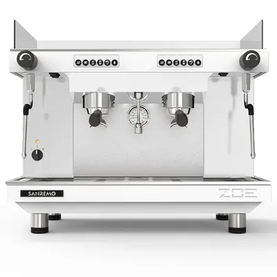 Кофемашины Кофемашина Sanremo Zoe SED (автомат) 2 высокие гр. белая