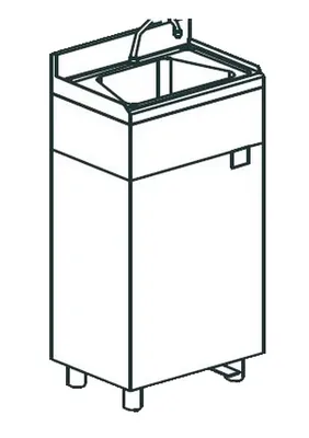 Ванны моечные РУКОМОЙНИК БЕДРЕННЫЙ APACH CHEF LINE LHB55HD