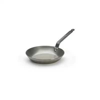 Наплитная посуда Сковорода d=26 см. h=4,5 см. 1,8 л. белая сталь (индукция) Carbone Steel De Buyer (5110.26)