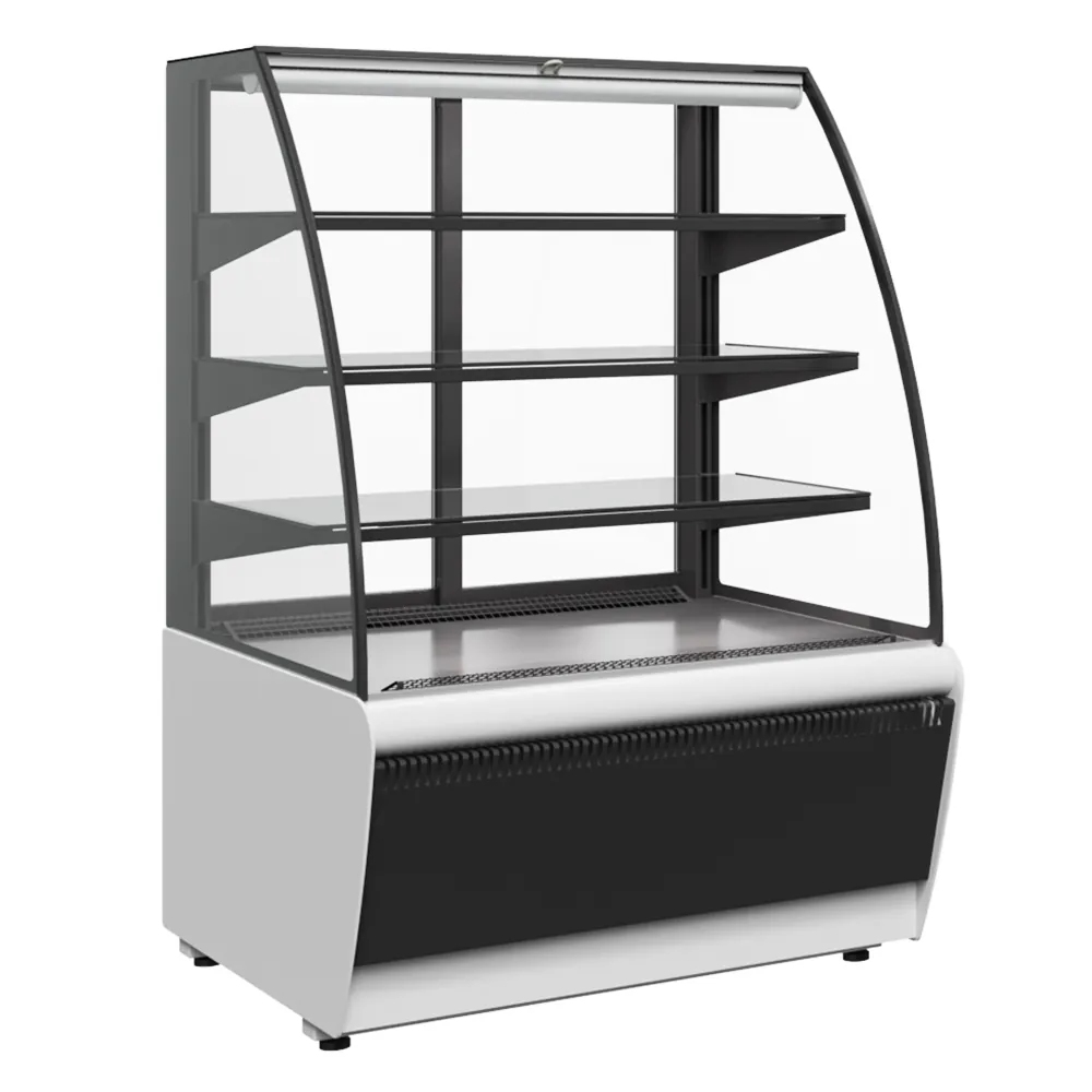 Витрины кондитерские Витрина кондитерская Полюс K70 VM 1,3-2 9006-9005 (ВХСв-1,3д Сarboma ТЕХНО (открытая))