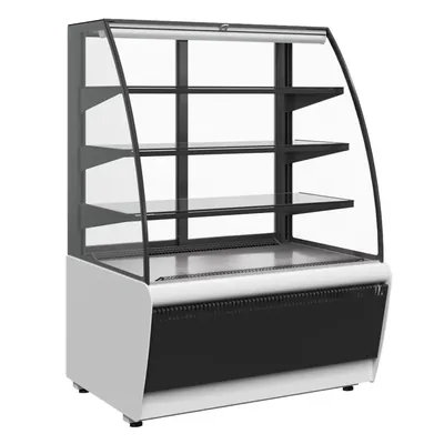 Витрины кондитерские Витрина кондитерская Полюс K70 VM 1,3-2 9006-9005 (ВХСв-1,3д Сarboma ТЕХНО (открытая))
