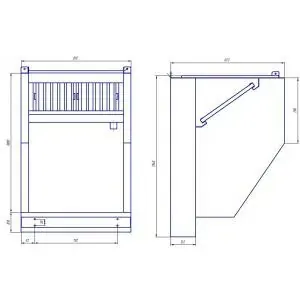 Зонты вытяжные Зонт вытяжной пристенный RoboLabs KF065-00-1000