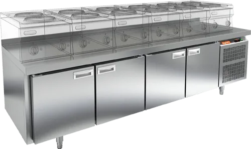 Стол с холодильным шкафом Hicold SN 1111/TN LT (R290)