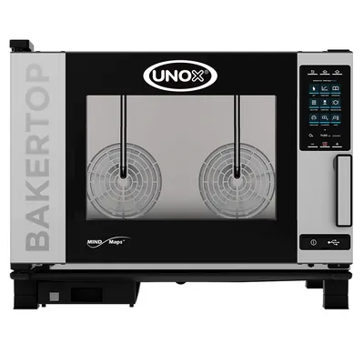 Пароконвектоматы Пароконвектомат Unox XEBC-04EU-EPRM-MP, электрический, с универсальными направляющими