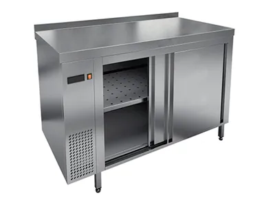 Столы тепловые Стол тепловой HICOLD TS 12 GN, пристенный, двери купе