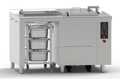 Фритюрницы Фритюрница Abat ЭФК-35Л с автоподъемом корзины, электрическая