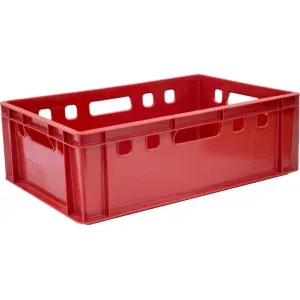 Ящики и лотки Ящик L 60см w 40см h 20см мясной Тара 207 красный