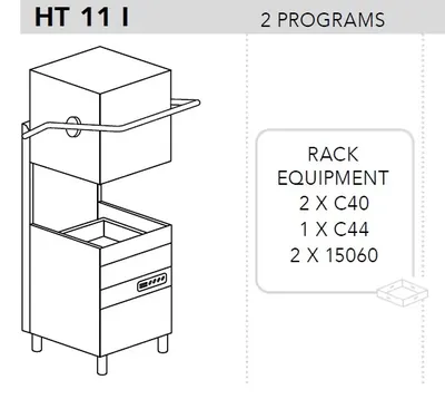Купольные посудомоечные машины МАШИНА ПОСУДОМОЕЧНАЯ DIHR HT 11 I + DDE + PS +СПЕЦ. НОЖКИ МОРСКАЯ ВЕРСИЯ 220В/60ГЦ/3Ф БЕЗ НЕЙТР.