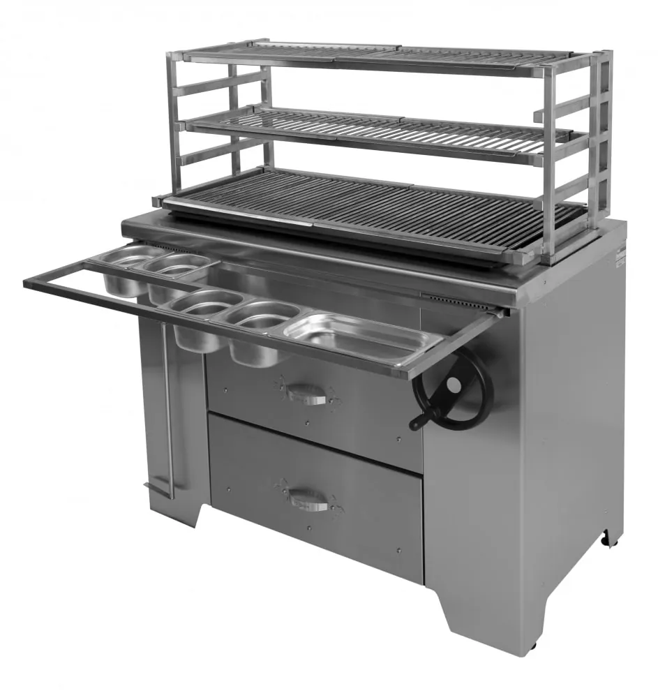Грили на углях и дровах МАНГАЛ УГОЛЬНЫЙ МНОГОФУНКЦИОНАЛЬНЫЙ  GRILL MASTER УММ/2 (ROBATA L1200) 11314