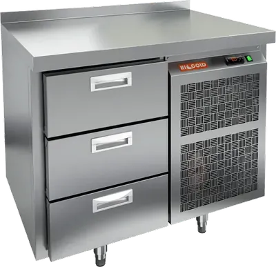 Столы холодильные СТОЛ С МОРОЗИЛЬНЫМ ШКАФОМ HICOLD SN 3/BT (R290)
