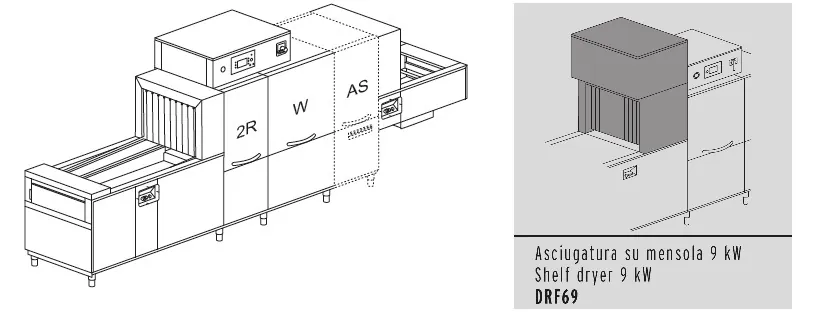 Машина посудомоечная Dihr QX 246 SX+DDE+DRF69/2 части