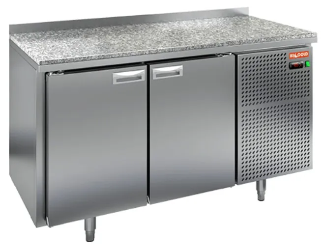 SN 11/TN КАМЕНЬ стол охл.(-2+10), 2 двери, 1390х600х850мм, Hicold RUS