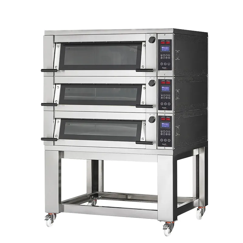 Печь подовая без козырька с подставкой без направляющих APACH BAKERY LINE E4K6L DPBI-T