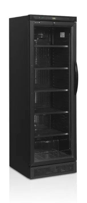 Шкафы морозильные ШКАФ ХОЛОДИЛЬНЫЙ СО СТЕКЛОМ TEFCOLD CEV425 BLACK L/H