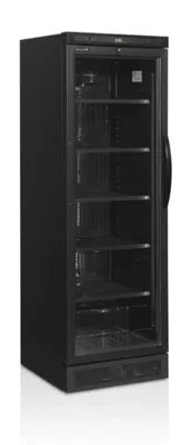 Шкафы морозильные Шкаф холодильный со стеклом Tefcold CEV425 BLACK L/H