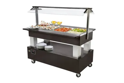 Буфетные станции и салат-бары Салат-бар тепловой Roller Grill SB 40 C Wenge