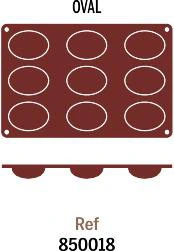 M.Pujadas, S.A Форма для выпечки силиконовая (Сердце) 850.018 (9 шт., d7х5 см, h