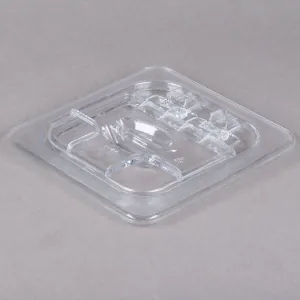 Крышка для гастроемкости GN1/6 FLIPLID с вырезом поликарбонат Cambro 60CWLN-135