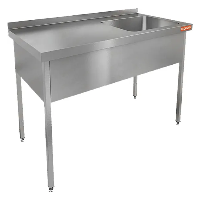 НСО1М-17/7БП стол-моечная ванна, 1 секц. (500х500х300) справа, Hicold RUS