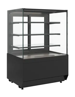 Витрины кондитерские Витрина кондитерская Carboma KC70 VM 1,3-1 LIGHT, версия 2.0, 9005, холодильная