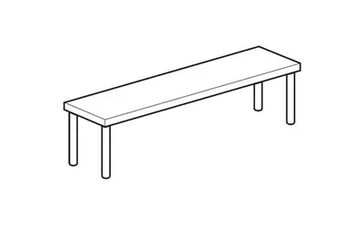Полки настенные ПОЛКА НАСТОЛЬНАЯ ОТКРЫТАЯ APACH CHEF LINE LOSO3510T1