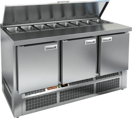 Столы для пиццы и салатов СТОЛ ДЛЯ САЛАТОВ HICOLD SLE1-111SN (1/3) (R290)