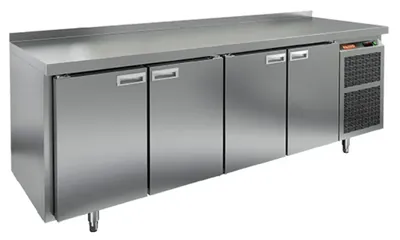 Столы морозильные SN 1111/BT стол охл.(-10-18), 4 двери, 2280х600х850мм, HICOLD RUS
